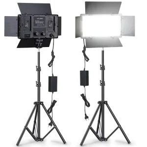 U600 LED Flat Panel Photography Fill Light for Indoor Photos, Gourmet Shooting and Live Rooms