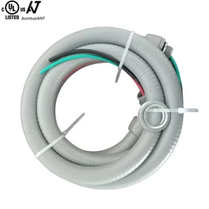 UL Listed 6 Ft Non-Metallic AC Conduit Whip Prefabricated Assembly with Flexible Liquid-Tight Connector