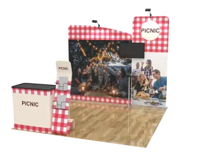 US Market Popular Modular Display Stand Trade Show Expo Booth with TV Mount