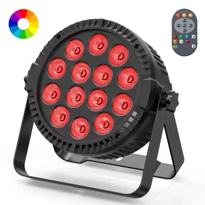 US Warehouse Delivery 4 In 1 RGBW 14 LEDs High Light Stage Effect Light DMX512 Control Sound Activated Remote Control Par Light
