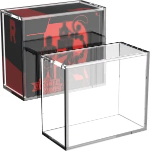 UV Resistant Rectangle Art Collectible Elite Trainer Acrylic Protector Box Strong Magnet Etb Acrylic case