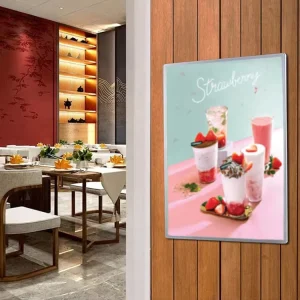 Ultra-Slim LED Advertising Light Box, Floor-Standing or Desktop Poster Frame