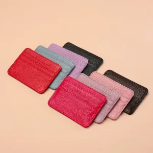 Ultra-Thin Cork Business Card Holder and Multi-Card Coin Wallet