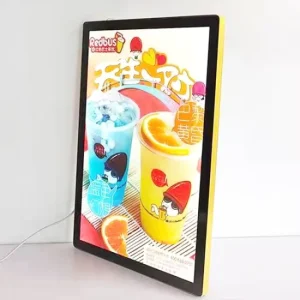 Ultra-Thin LED Hanging Light Box Menu Board for Restaurants and Cinemas