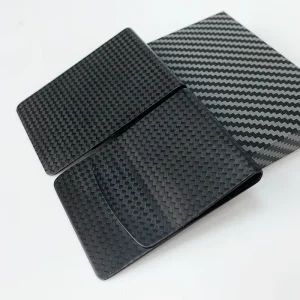 Ultra Thin Luxury High Performance Carbon Fiber Black Durable Lightweight Professional Business Accessory with Custom Logo