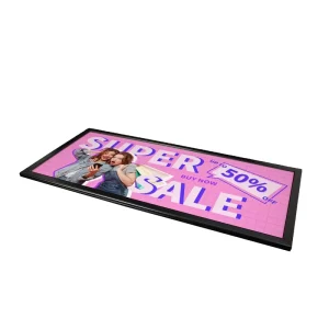 Ultra-Thin Metal Frame LED Advertising Light Box for Retail Stores
