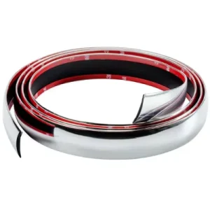 Universal 10 mm Bright Electroplated PVC Window Trim Strip for Car Interiors