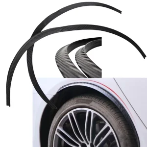 Universal 2-Piece Carbon Fiber Fender Wheel Eyebrow 72cm Arch Trim Body Kit Anti-Collision Guard