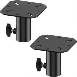 Universal 35mm Metal Speaker Adapter Bracket for Pro Audio DJ/PA Systems 2-Pack