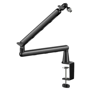 Universal Adjustable Metal PC Stand Hidden Microphone Bracket Mount