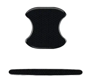 Universal Carbon Fiber Car Door Handle Scratch and Collision Protector Reusable External Accessory