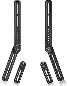 Universal Soundbar TV Mount Bracket for Above or Under TV 23 to 65 Inch TVs up to 22lbs