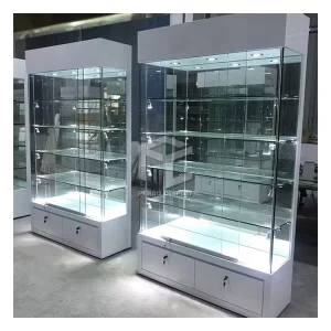 Used Glass Display Cabinet and Showcases for Jewelry and Smoke Shops