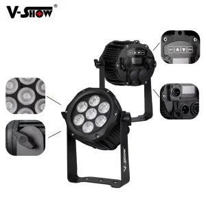 VSHOW P7 MIni Outdoor Led Par Lights 7pcs 10w RGBW IP65 Waterproof Par Lights Led Wash Fixture For Dj Events Wedding