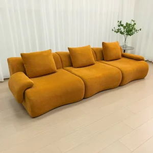 Vacuum Compression Modular Sofa Couch Modern Italian Style Living Room Three Seat Modulable Sofa in a Carton