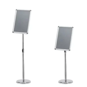Vertical Aluminum A4 Signboard, 25mm, UV-Resistant Outdoor Menu and Directional Display Board
