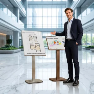 Vertical Floor-Standing Hotel Directional Guide Sign Display Board