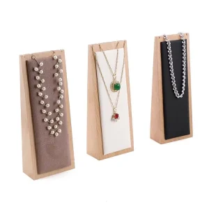 Vertical Necklace Display Rack with Jewelry Container for Shop Use