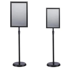 Vertical Stainless Steel A4 Menu and Directional Sign Display Board