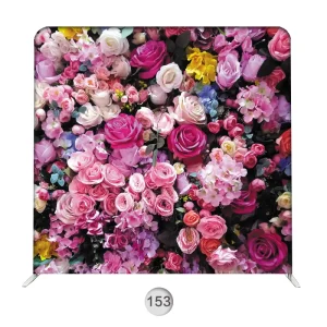 Vibrant Color Dye Sublimation Tension Fabric Foldable Waterproof Aluminum Frame Display Stand for Weddings Easy Assembly