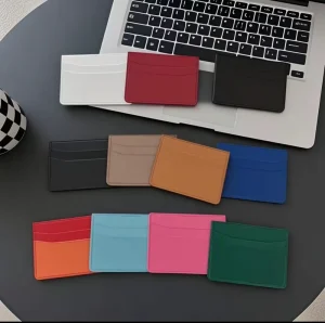 Vintage RFID Bifold Credit Card Wallet for Men with Custom Brand Logo