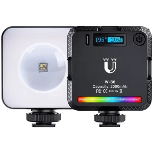 W-S6 RGB Studio LED Fill Light Selfie Vlogging Light for Photography and Live Stream