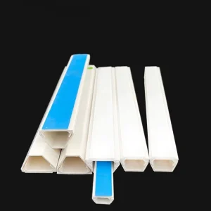 Wall Cable Trunking Fireproof White Color 20x12mm PVC Telephone Wiring Duct for Electrical Wires Protection