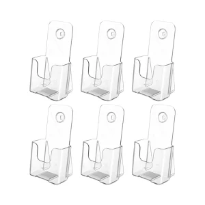 Wall Mount Acrylic Trifold Brochure Holder with Clear Display Customizable Color & Logo OEM/ODM Available