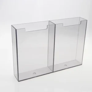 Wall-Mount Clear Acrylic 8.5 x 11-Inch Brochure and Magazine Holder