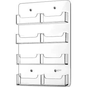 Wall-Mounted Acrylic Business Card Holder Display Rack