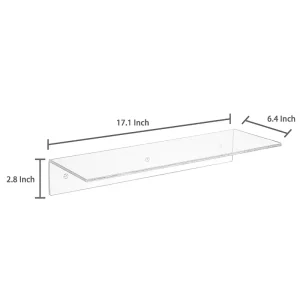 Wall-Mounted Acrylic Display and Storage Shelf