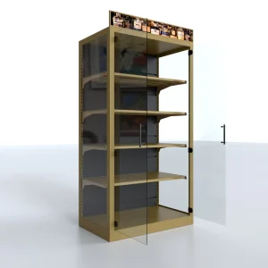 Wall-Mounted Commercial Metal Display and Storage Rack for Retail Shops