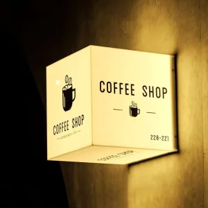 Wall-Mounted Customized Rotating LED Advertising Light Box Sign