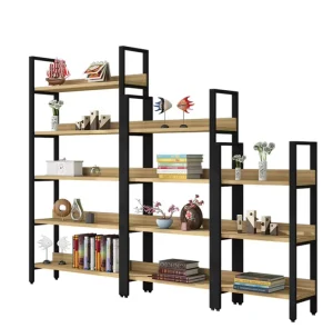 Wall-Mounted Metal Book Display Rack