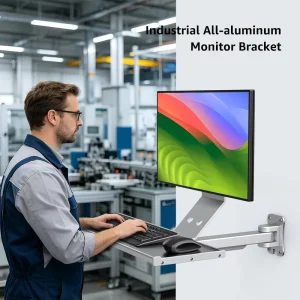 Wall Mounted Monitor Bracket Industrial Screen Bracket Mount for 17 32″ Monitor (BEWISER BWS 3050A)