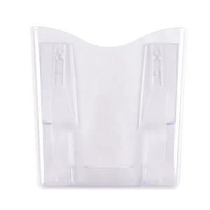 Wall mounted clear Tier 1 3 A4 Size Brochure Holder Leaflet Display Rack