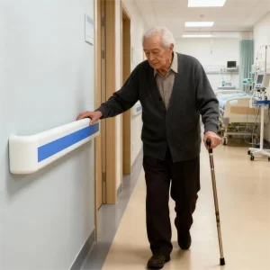 Wall protection Medical Pvc Hospital Corridor Handrail Supplier of Handrails for Hospital