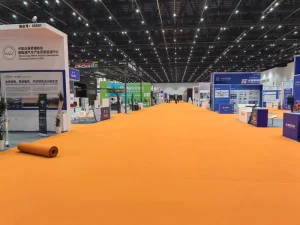 Washable Anti-Slip Low Pile 3mm Needle Punched Nonwoven Rectangle Polyester Outdoor Floor Carpet