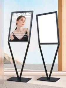 Water Sign KT Board Bracket Display Stand Vertical Floor standing Guide Sign Directional Sign Advertising Sign V shaped Standing