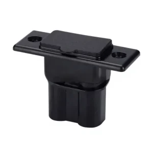 Waterproof 50A Battery Quick-Disconnect Connector Plug, 2-Pin, with Copper Contacts and Locking Trailer Mount