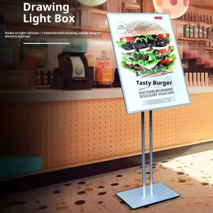 Waterproof Aluminum Frame LED Light Box for Outdoor Advertising, Customizable Size and Color