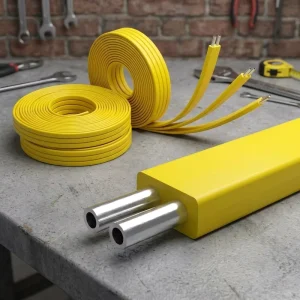 Waterproof Dustproof Flame-Retardant Copper FEP-Insulated 2-Core Encapsulated Conduit Cable