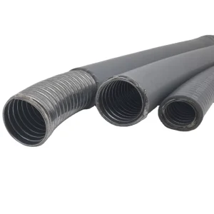 Waterproof Gray PVC Coated Liquid Tight Steel Electrical Flexible Conduit Fire Resistant