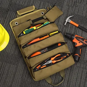 Waterproof Large-Capacity Oxford Cloth Tool Bag with Independent Detachable Pockets