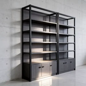 Waterproof Metal Supermarket Storage Shelf for Fresh Fruit and Grocery Display