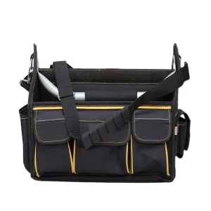 Waterproof Multi Pockets Tool Bag with Steel Handle Removable Shoulder Strap Portable Tool Kit OEM ODM Customization Support