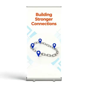 Waterproof Polyester Portable Outdoor Roll-Up Banner for Events
