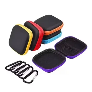 Waterproof Portable Data Cable Headphone Bag square EVA Storage Bag Suitable for Travel Use