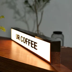 Waterproof Rectangle LED Light Box with Front-Lit Acrylic Panel and Aluminum Frame