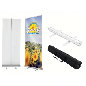 Waterproof Windproof Lightweight Portable Retractable Roll-Up Banner with Aluminum Frame